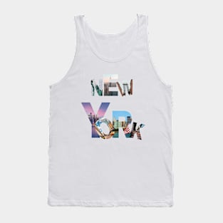 NYC Collage: Photographic Tribute to New York City Tank Top